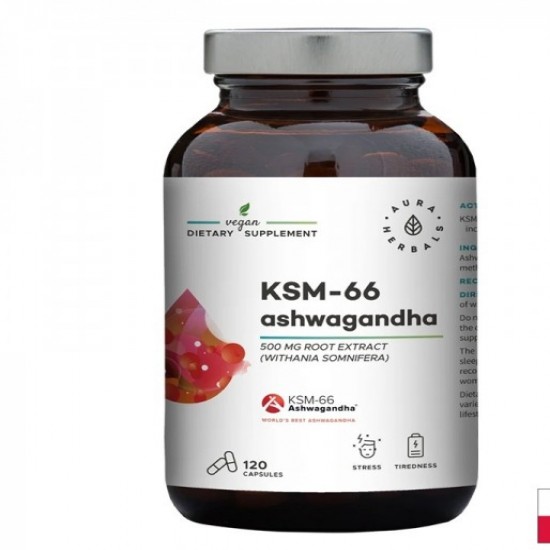 Aura Herbals Ksm &#8211; 66 Ашваганда 200мг. 120 Капсули