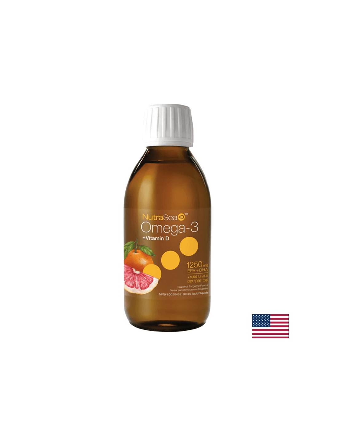 NutraSea+ D™ Omega-3 1250 mg + Vitamin D 1000 IU &#8211; Омега-3 + Витамин D3, 200 ml Nature’s Way
